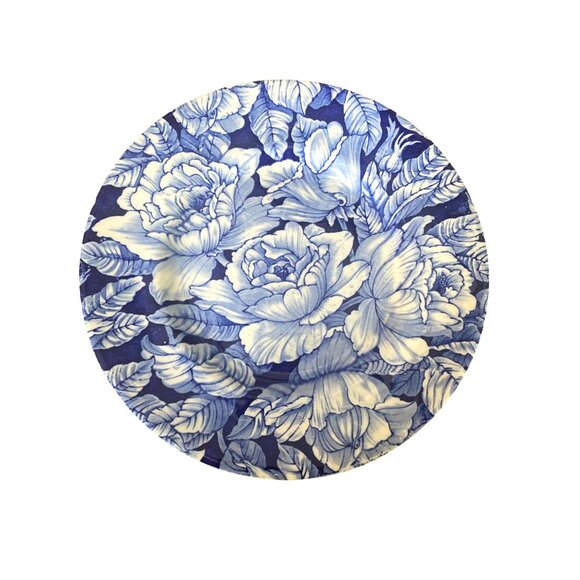Myott Bermuda Blue Floral Plate England 8 Inch Salad Dessert Plate - Picture 2 of 7